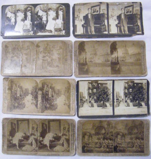 80 Antique Stereoscope Photo Cards - Underwood & Underwood etc