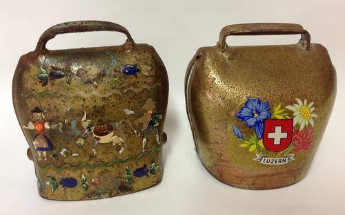 2 Brass Cow Bells