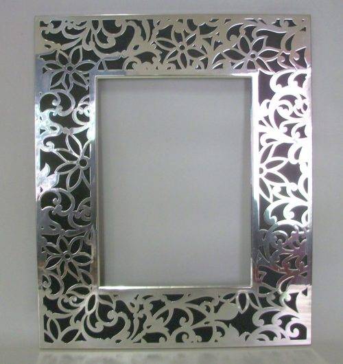 Lovely Large Detailed Silver Metal Frame (29x24cm)