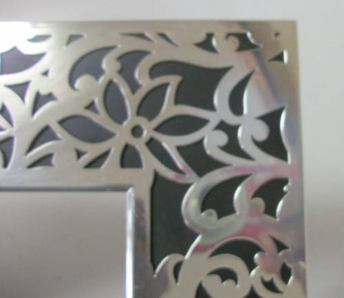 Lovely Large Detailed Silver Metal Frame (29x24cm)