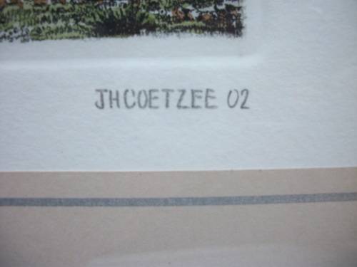 JH Coetzee - Etching - Skemerlig - 42/100