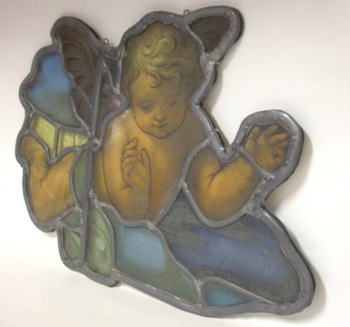 Cherub - Large Lead Glass Cherub - 54 x 40cm - 2.3kg