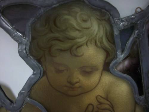 Cherub - Large Lead Glass Cherub - 54 x 40cm - 2.3kg