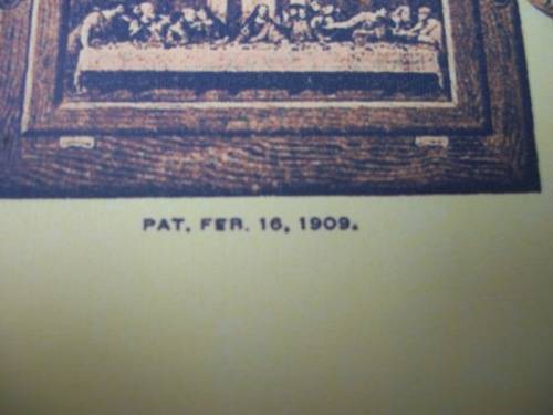 c1909 - Antique Holy Name Altar and Sick Call Outfit -Wood, Glass, Metal, Chalkware 59cm tall, 4.5kg