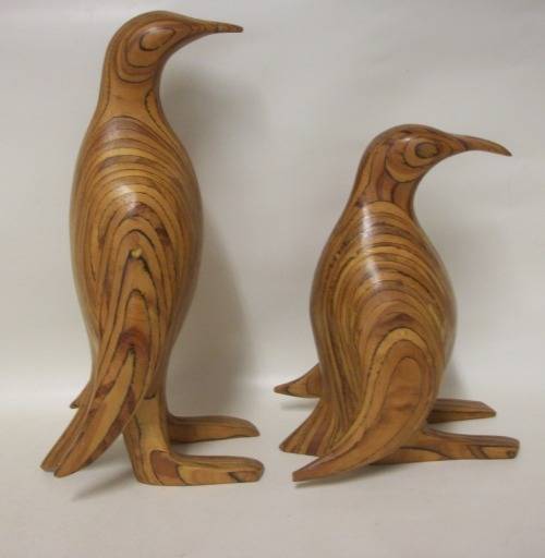 2 Large Penguins - 29 and 21cm tall