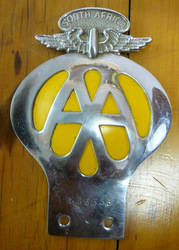 AA Metal Car Badge -  NICE! R1 N/R!!!