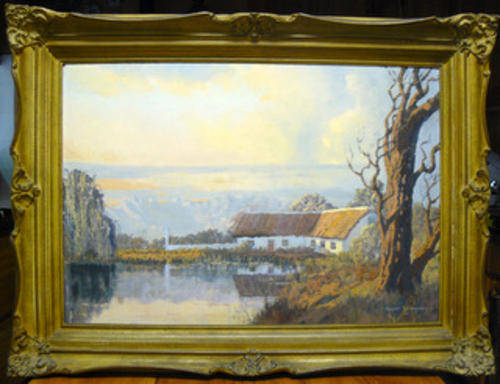 Robert W Henson (SA 1940)- Original Oil on Board, Signed, Dated, ORNATELY Framed - CrAzY R1 N/R!!!