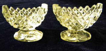 2 Crystal Salt Boats - Damage Free - Just Lovely!!!