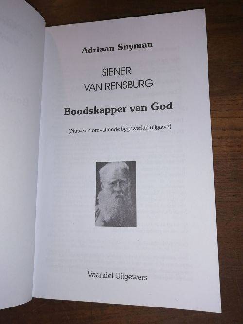 BOODSKAPPER VAN GOD - Siener VAN Rensburg