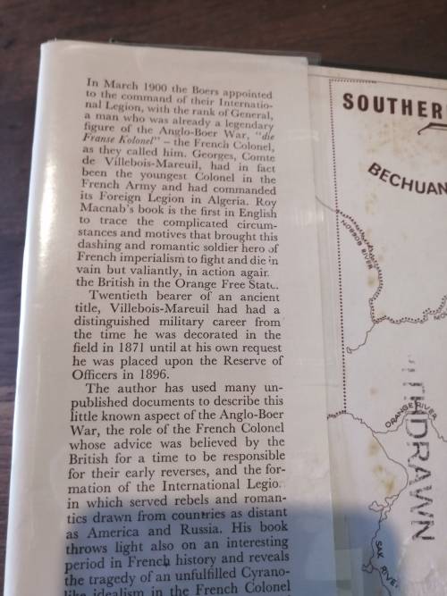 THE FRENCH COLONEL: Villebois-Mareuil and the Boers 1899-1900 - Roy Macnab