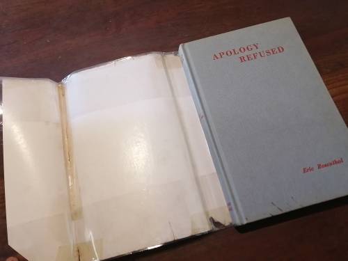 APOLOGY REFUSED: First Book on Famous South African Libel Cases - Eric Rosenthal