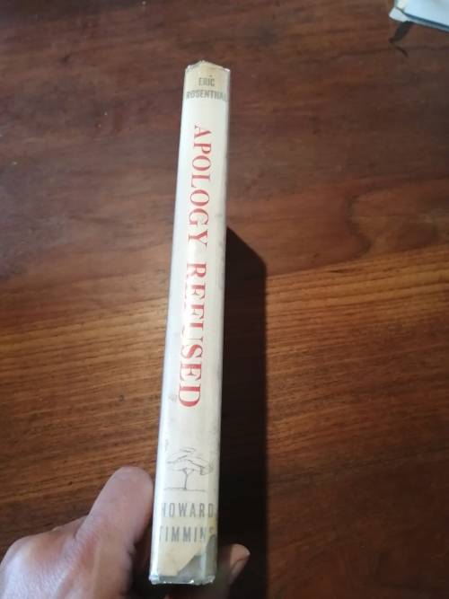 APOLOGY REFUSED: First Book on Famous South African Libel Cases - Eric Rosenthal