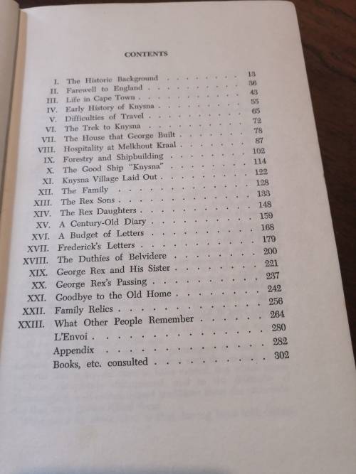 GEORGE REX OF KNYSNA - Sanni Metelerkamp