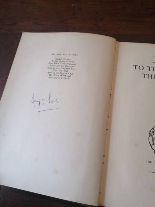 TO THE BANKS OF THE ZAMBEZI - TV Bulpin *first edition