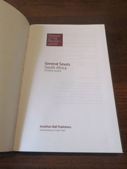 JAN SMUTS: Man of Courage and Vision -  Antony Lentin