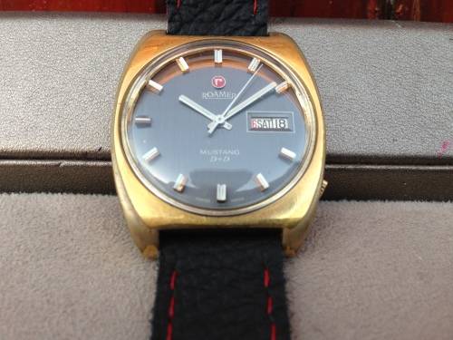 Rare ROAMER MUSTANG D+D DAY DATE WATCH