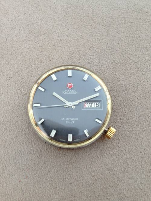 Rare ROAMER MUSTANG D+D DAY DATE WATCH