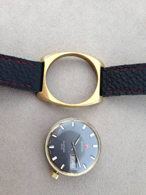 Rare ROAMER MUSTANG D+D DAY DATE WATCH