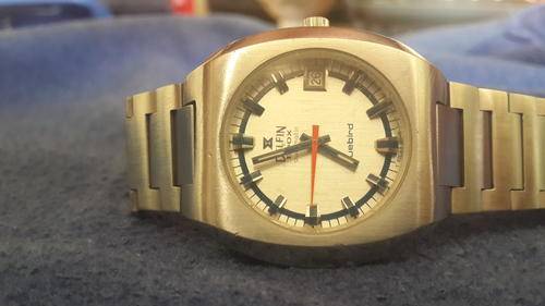 RARE DELFIN EDOX BLUEBIRD AUTOMATIC MENS WATCH