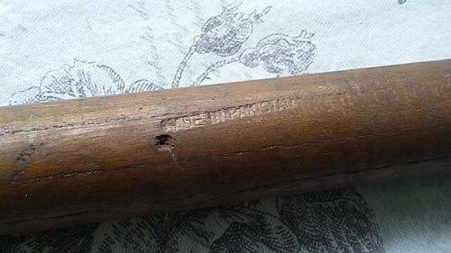 Set of Vintage Wooden Metal Spiked Cricket Wickets - No Bails