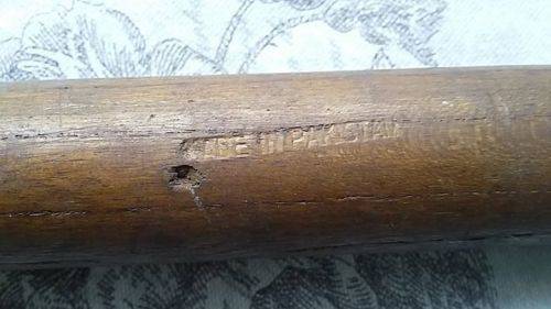 Set of Vintage Wooden Metal Spiked Cricket Wickets - No Bails