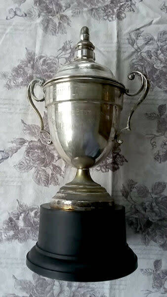 Large (40cm in height) 1950s Trophy for the Best Begonia in Bloom