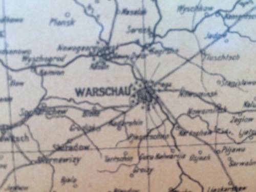 WW2 DEUTSCHES REICH UND ANGRENZENDE LANDER MAP/ KART - MAP OF GERMANY PUBLISHED 1940 (NAZI GERMANY)