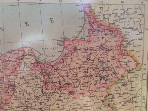 WW2 DEUTSCHES REICH UND ANGRENZENDE LANDER MAP/ KART - MAP OF GERMANY PUBLISHED 1940 (NAZI GERMANY)