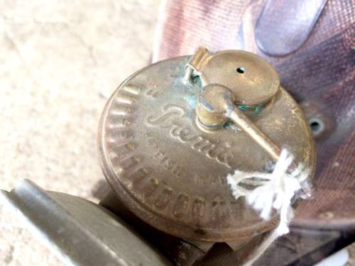 Vintage Texolex Mining Helmet in Good Condition with Premier Brass Headlamp