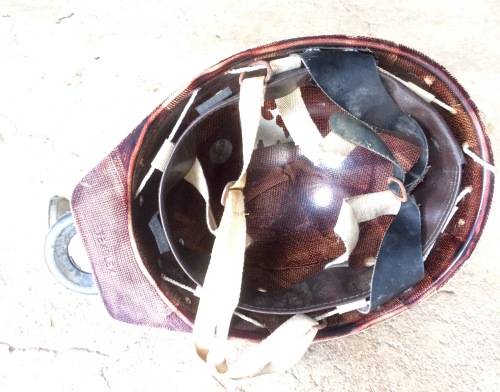 Vintage Texolex Mining Helmet in Good Condition with Premier Brass Headlamp
