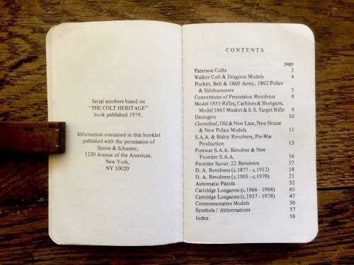 *** RESERVED MONKEYTAIL***Colt's Dates of Manufacture by R.L. Wilson