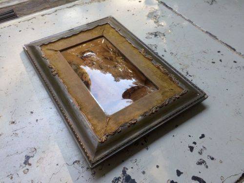 Victorian Crystoleum (Domed glass) 'Mother and Child' by Maud Goodman (1853 -1938)