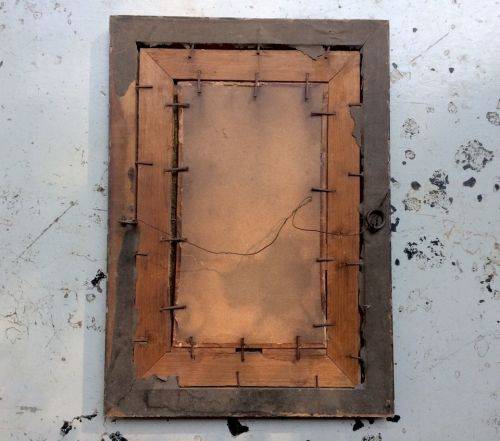 Victorian Crystoleum (Domed glass) 'Mother and Child' by Maud Goodman (1853 -1938)