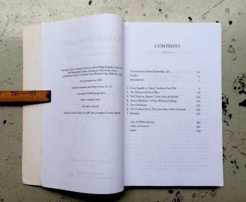 *SIGNED* NO ONE TO BLAME? IN PURSUIT OF JUSTICE IN SOUTH AFRICA BY GEORGE BIZOS