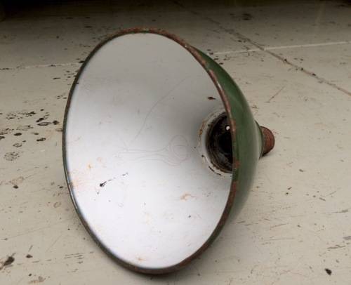 *RESERVED DONALD* VINTAGE STUDIO ENAMEL LIGHT WITH FIXTURE