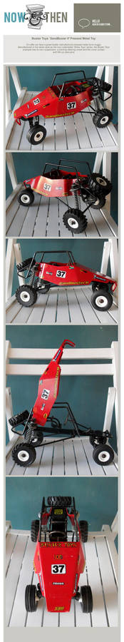 BUSTER TOYS SANDBUSTER 2 PRESSED METAL TOY STRIKE TOYS DUNE BUGGY