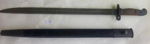 1907 PATTERN WILKINSON .303 ENFIELD RIFLE BAYONET + SCABBARD GOOD CONDITION (WW1)