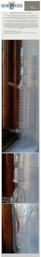 SCIENTIFIC EQUIPMENT LABORATORY GRAHAM CONDENSER ALCOHOL DISTILLING LAB