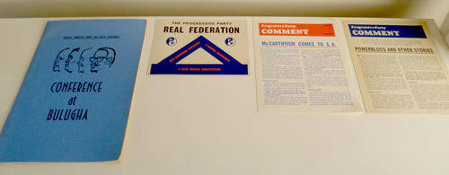 *HALF PRICE *ORIGINAL APARTHEID EPHEMERA FROM THE BELUGHU CONFERENCE - SA'S 1ST ALL RACE CONFERENCE