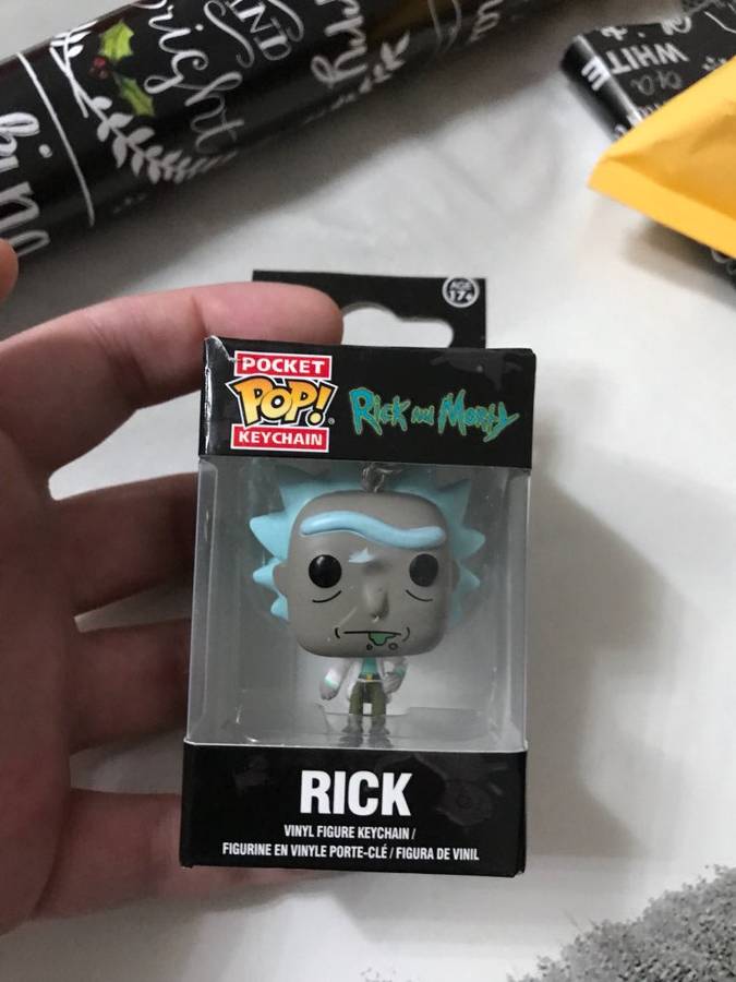 Premium Vinyl Pop Rick and Morty Caricature Rick Trendy Keychain *REAL ALL-IN R1 AUCTION*