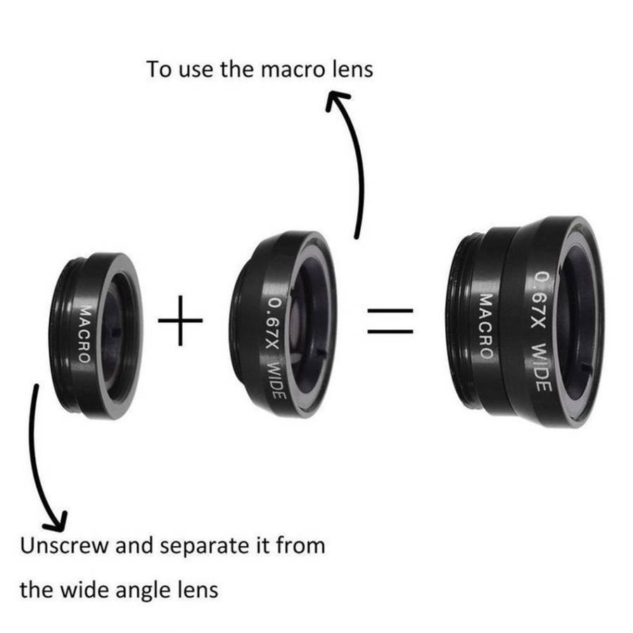 Phone Lens Kit | Includes Tripod | Selfie Stick | Remote Camera Trigger | Universal Compatibility