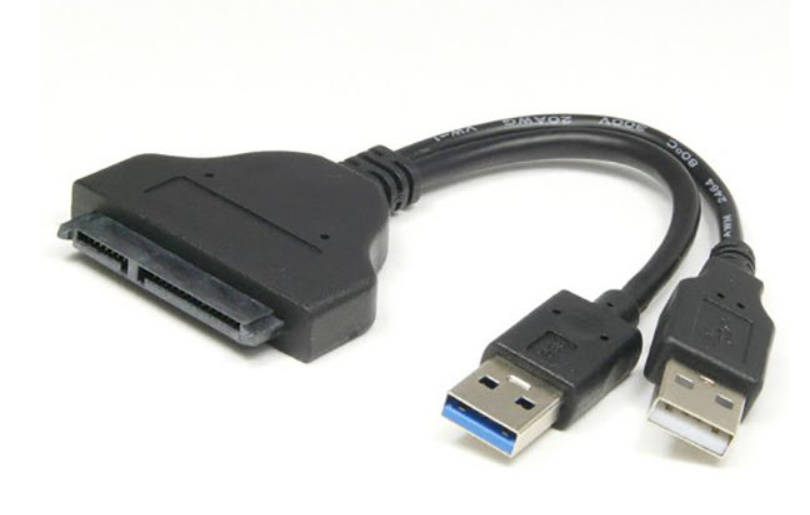 Dual USB 3.0 & USB 2.0 SATA Adapter Cable - Black