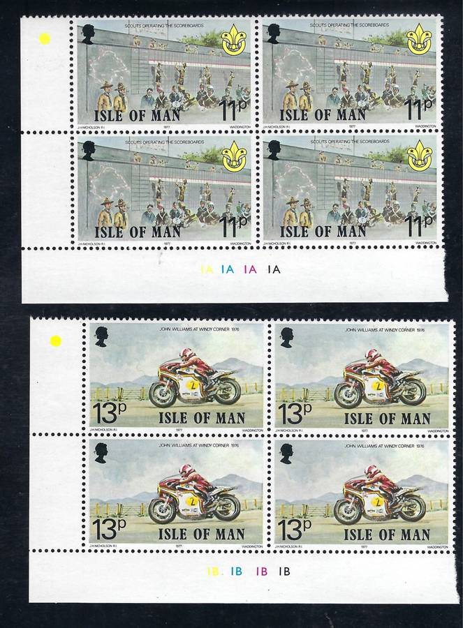 Isle Of Man - 1977 The 70th Anniversary of the Isle of Man TT Motorcycle Race - Full Set - MNH