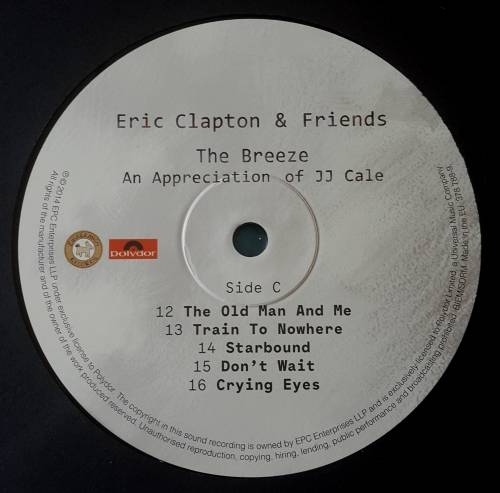 ERIC CLAPTON and FRIENDS - The Breeze(an appreciation of JJ CALE) LP, Vinyl,180g: EUROPE 2014