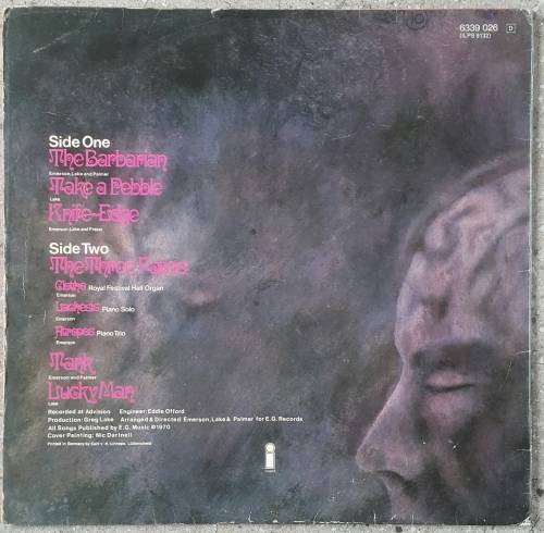 EMERSON, LAKE & PALMER - EMERSON, LAKE & PALMER Vinyl, LP, Album, G/fold Country: S/Africa 1971