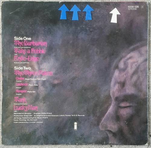 EMERSON, LAKE & PALMER - EMERSON, LAKE & PALMER Vinyl, LP, Album, G/fold Country: S/Africa 1971