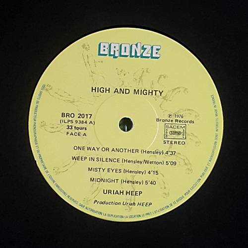 URIAH HEEP - HIGH AND MIGHTY - Vinyl, LP, Album Country: France Released: 1976