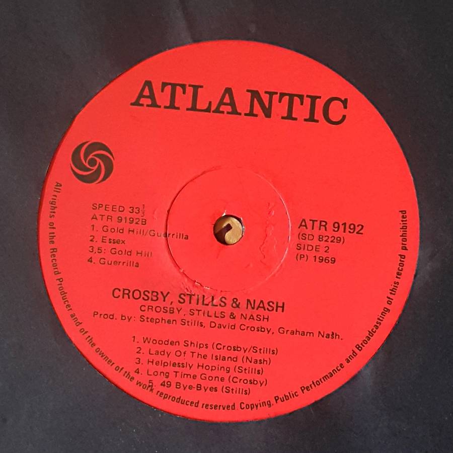 CROSBY, STILLS & NASH - CROSBY, STILLS & NASH Vinyl, LP, Album, Stereo, G/fold Country: SA 1969