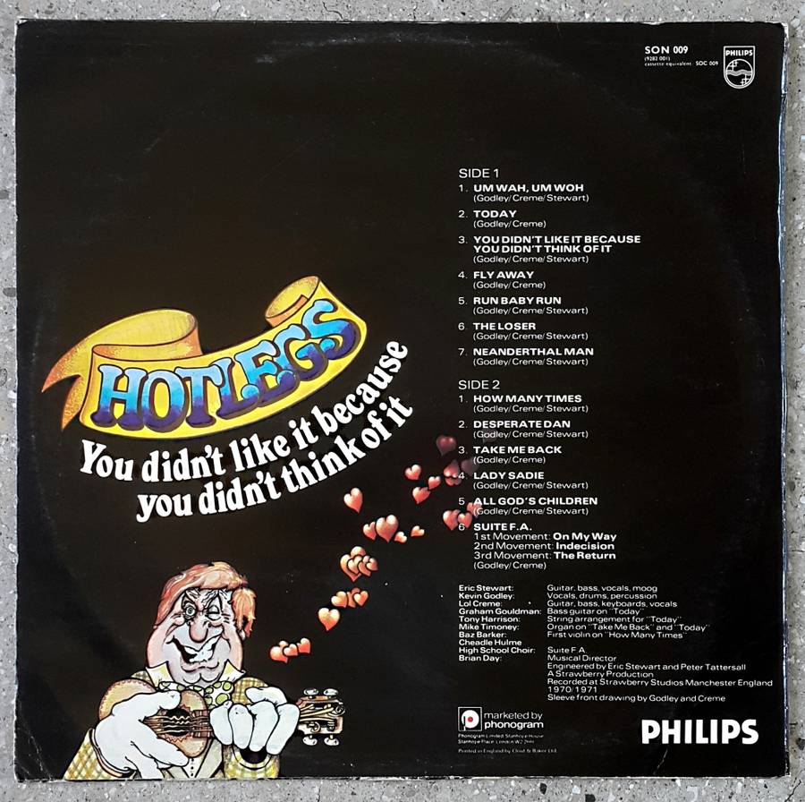 HOTLEGS - YOU DID NOT LIKE IT BECAUSE YOU DIDN`T THINK OF IT Vinyl, LP, Comp. Country: UK 1976