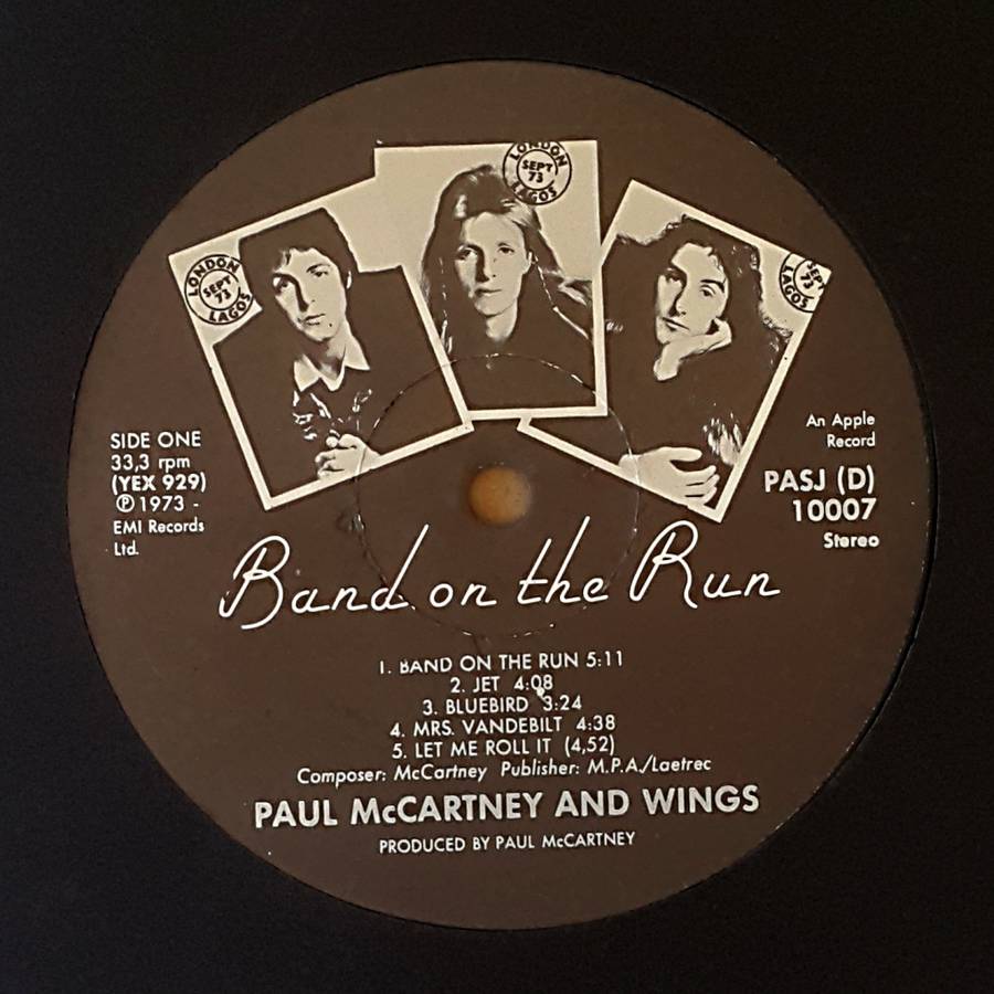 PAUL McCARTNEY AND WINGS - BAND ON THE RUN Vinyl, LP, Album, Repress Country: South Africa 1983